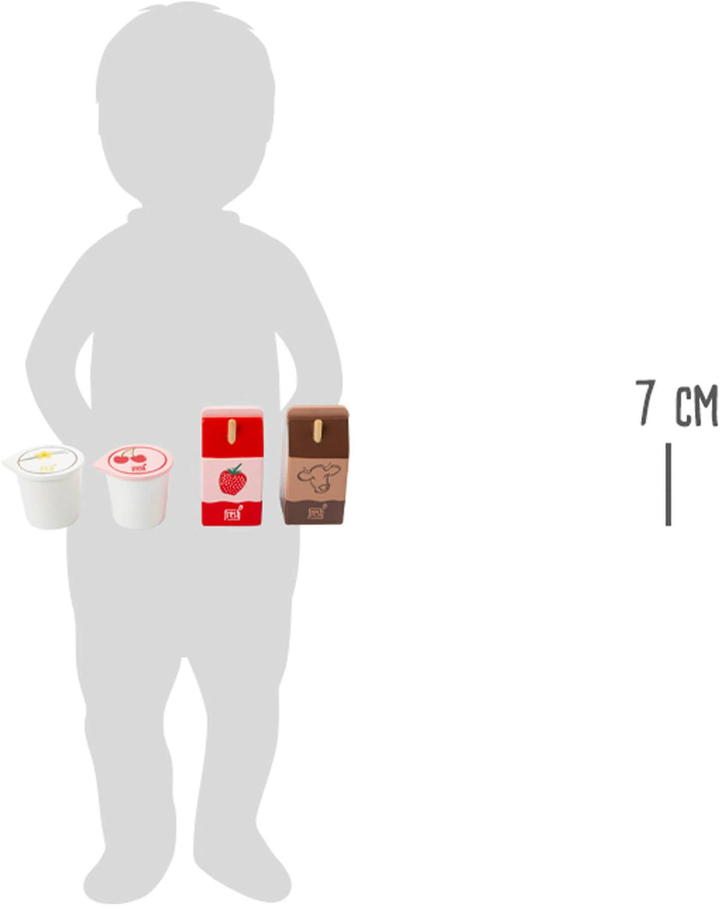 Ensemble de produits laitiers en bois « fresh »