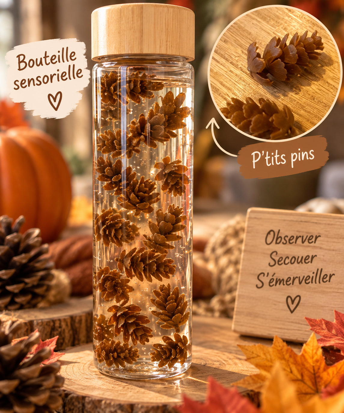 Mini pommes de pin – Créations sensorielles