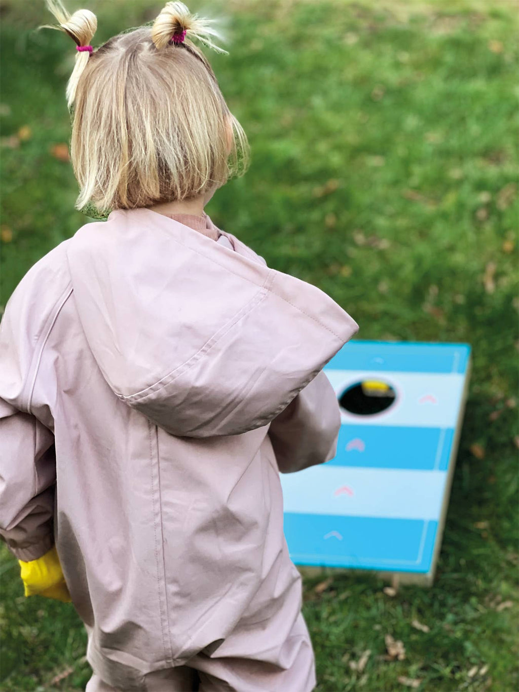 Jeu 2 en 1 Cornhole et Sling Puck « Active » en bois | Jeu familial