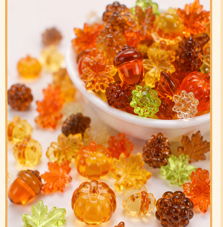Décorations Automne – Citrouilles, feuilles & glands