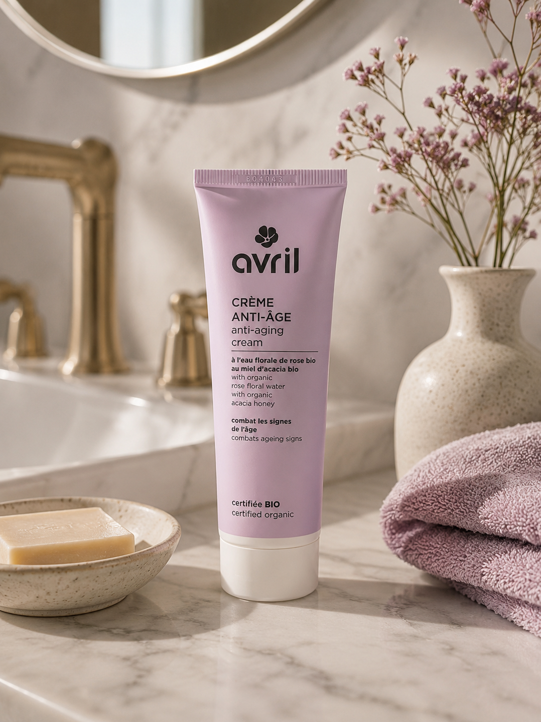 Crème anti-âge certifiée bio Avril