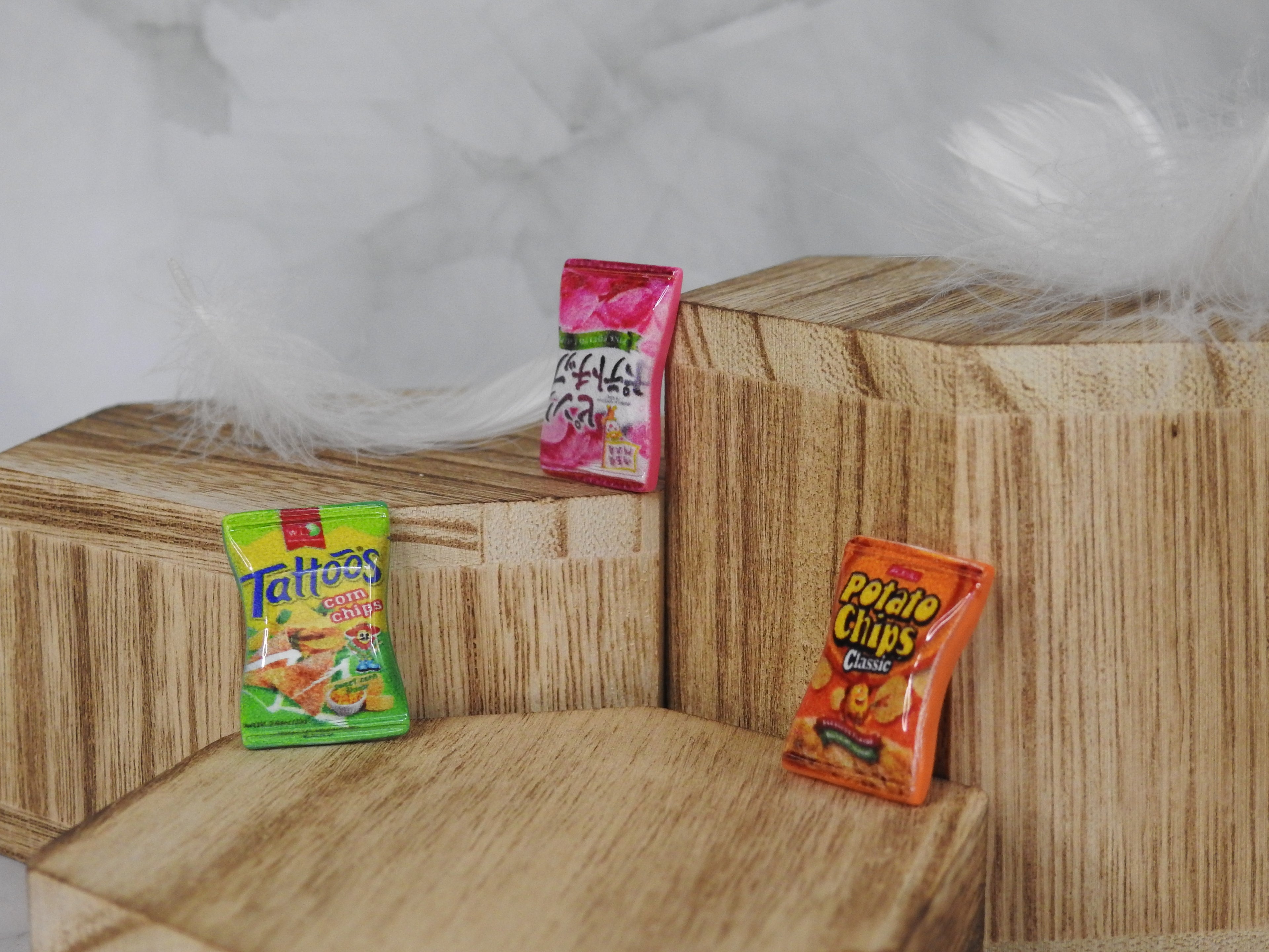 Mini sujets "chips" - pochon de 3