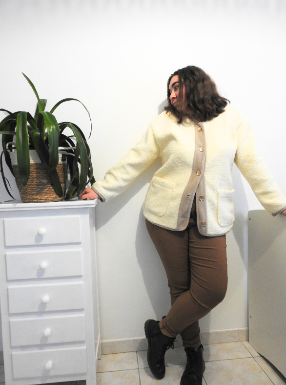 Veste douce boutonnée