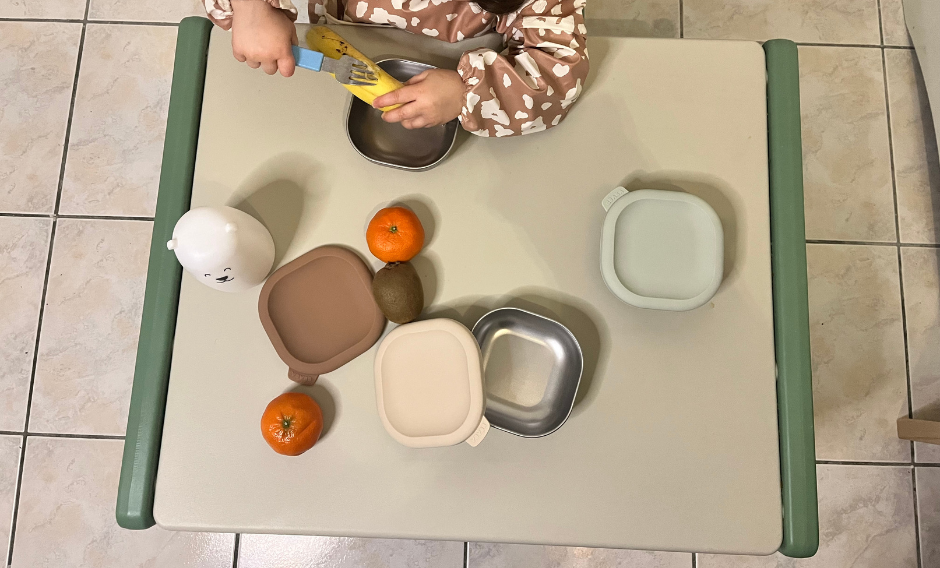 BEABA, Boites repas inox multi-usage - Natural set