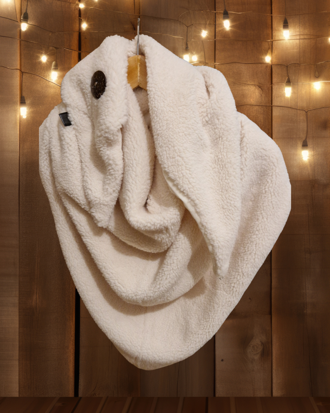 Écharpe doudou boutonnée