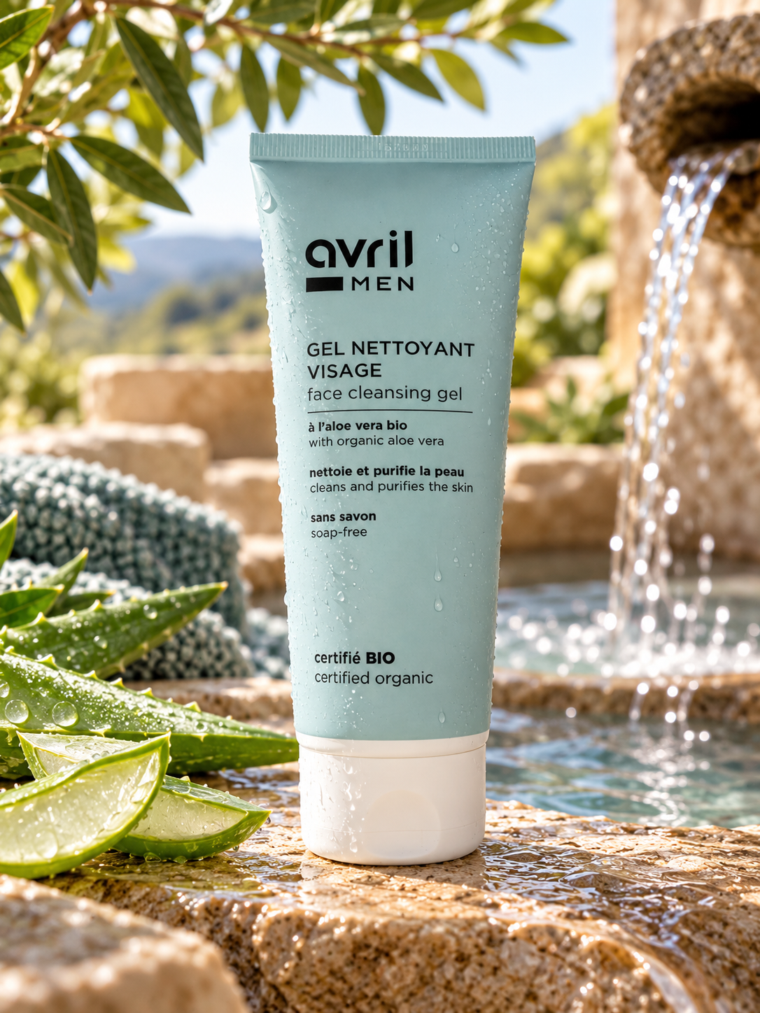 Gel nettoyant visage Homme certifié bio Avril