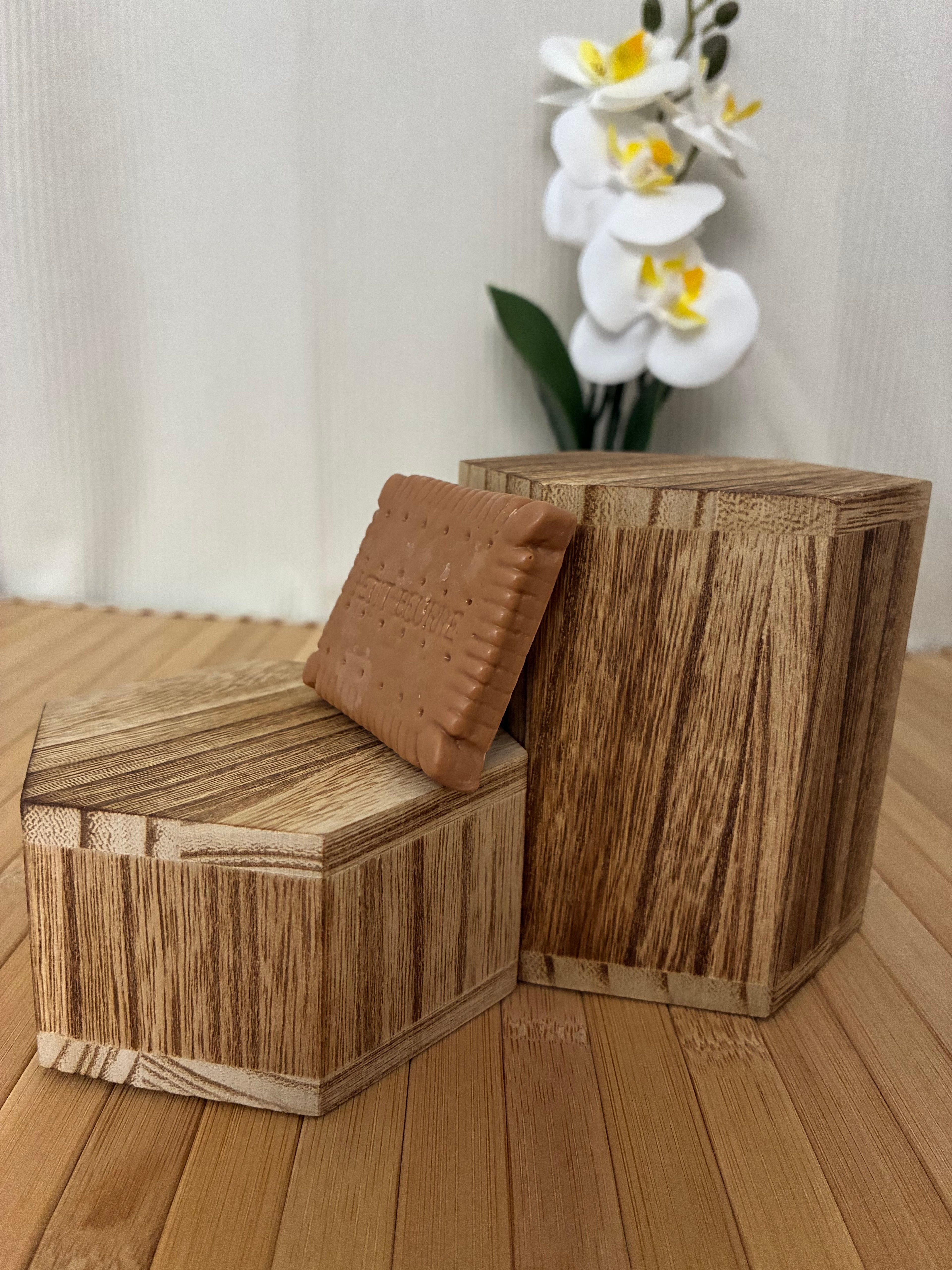 Petit beurre savon artisanal 30 g – Chocolat