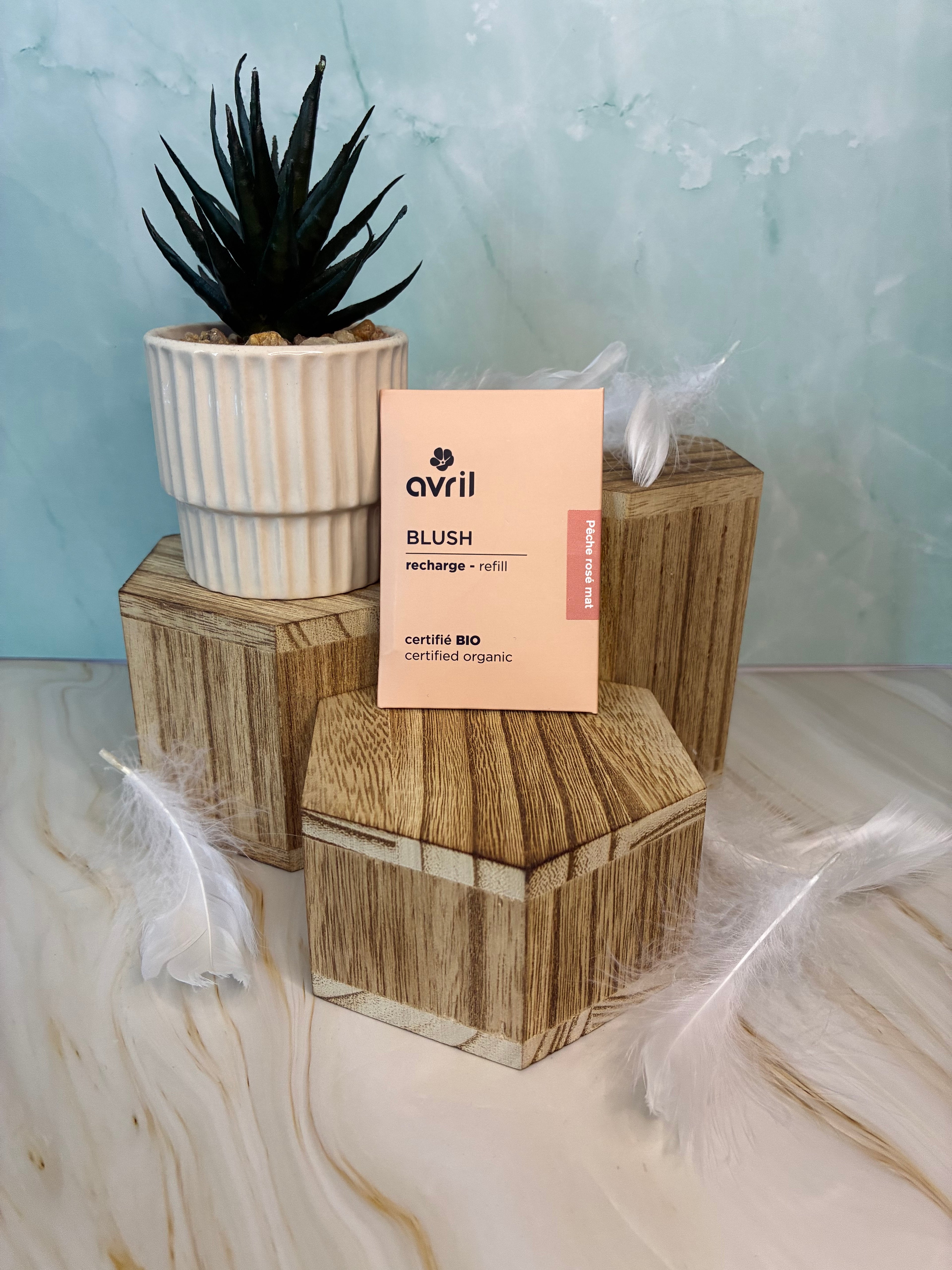 Recharge blush bio – Pêche rosé mat – Effet naturel – 5 g