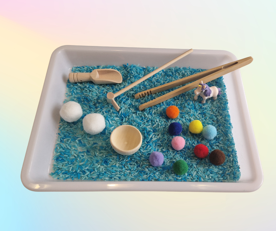 Kit sensoriel Licorne pour bac sensoriel – Univers féerique | ell-baby