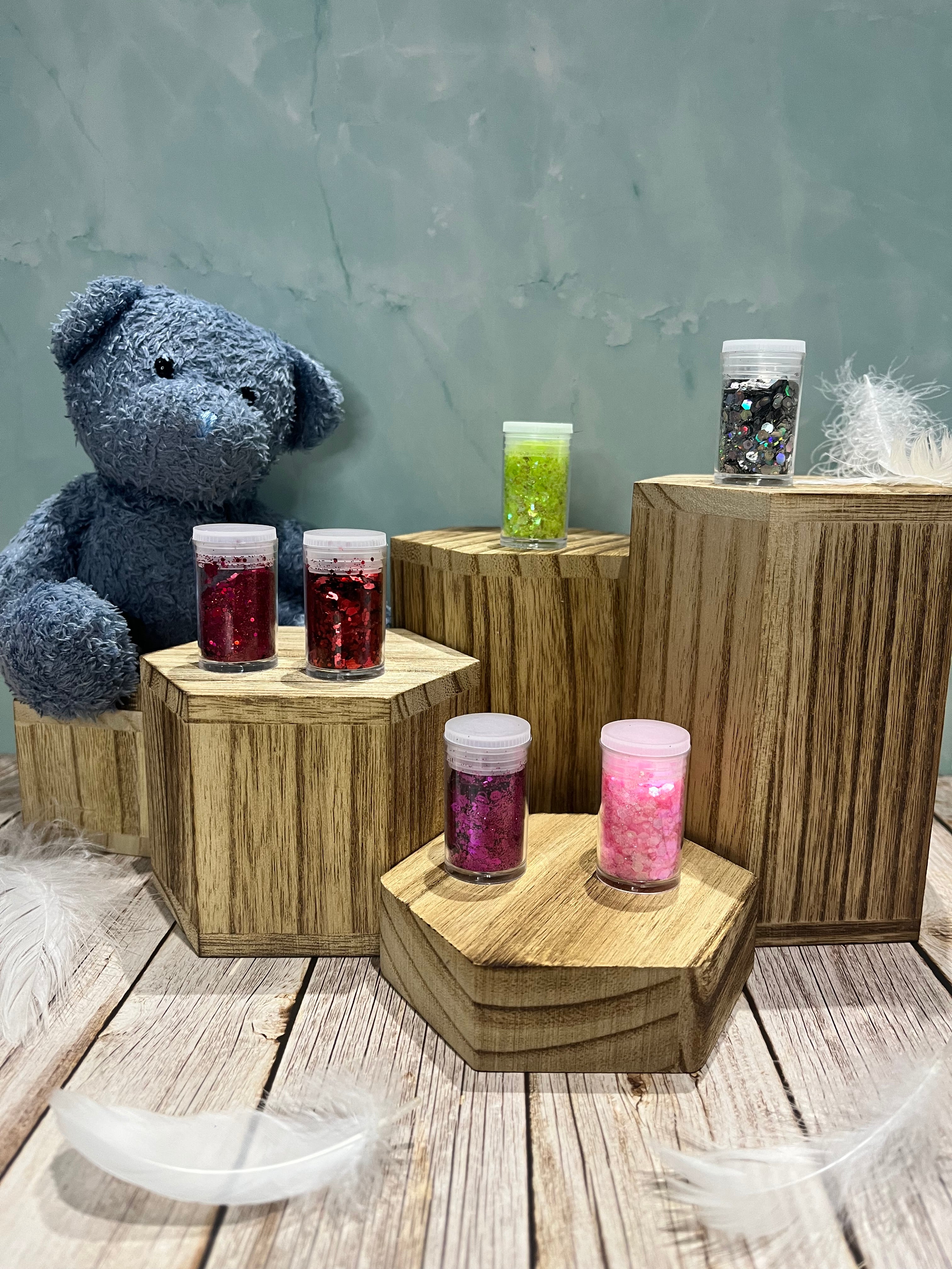 Paillettes épaisses – pochon de 6 flacons