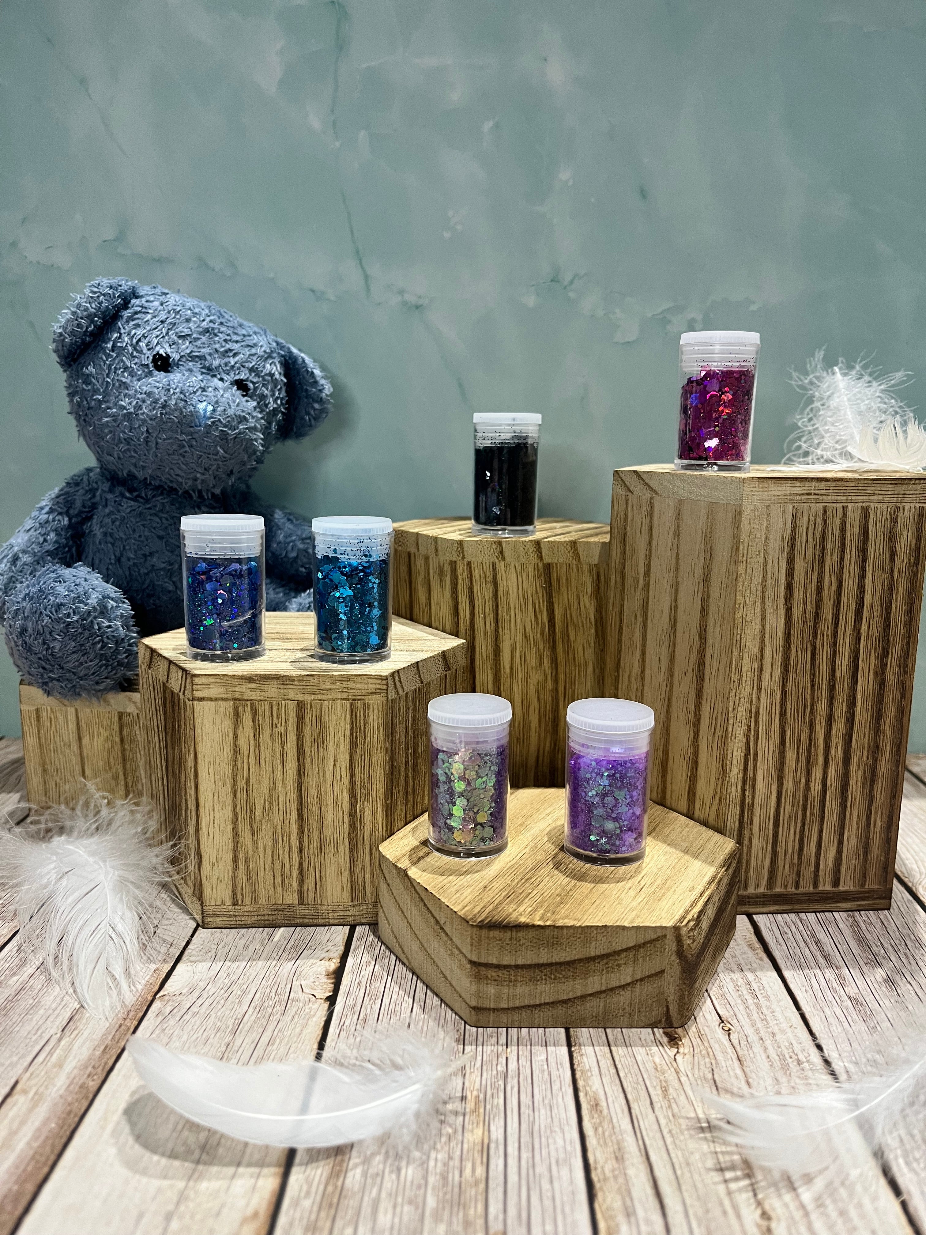 Paillettes épaisses – pochon de 6 flacons