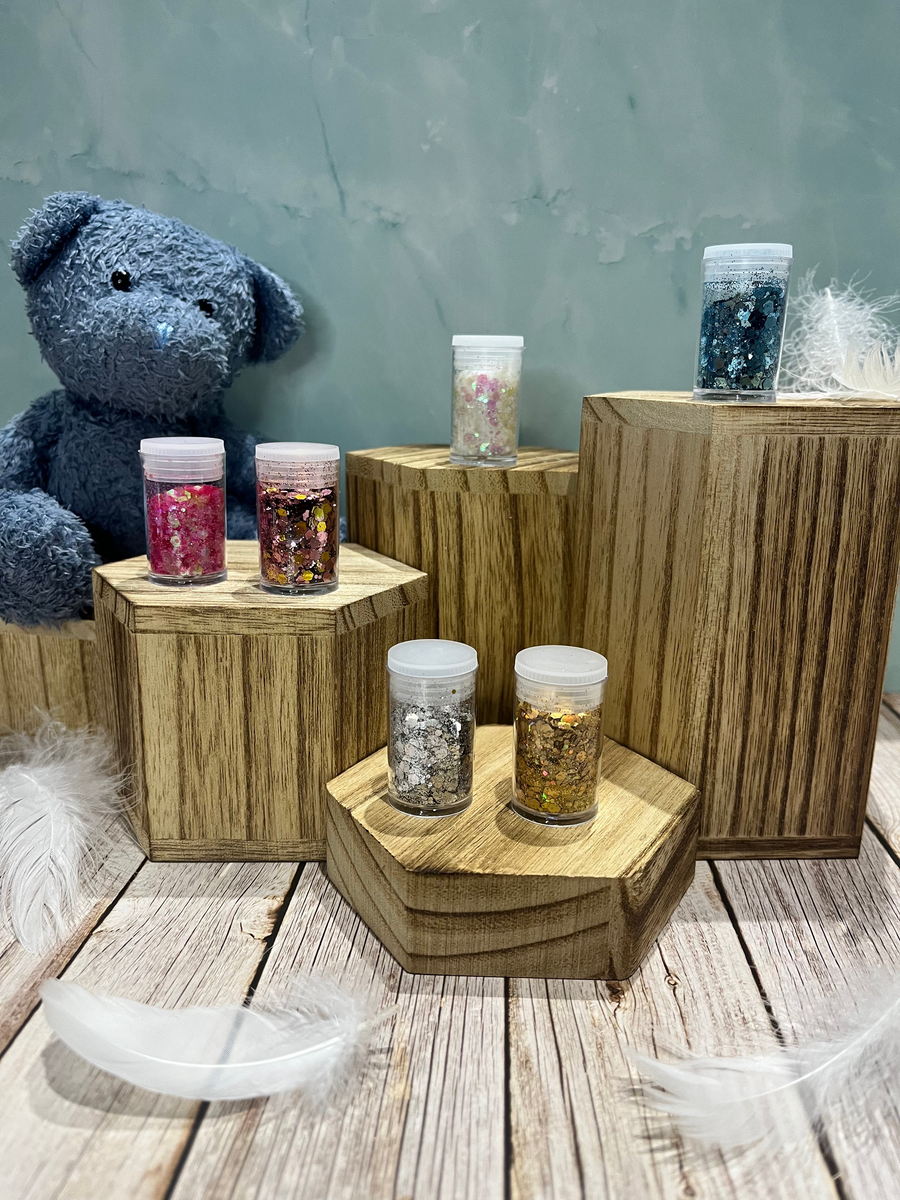 Paillettes épaisses – pochon de 6 flacons