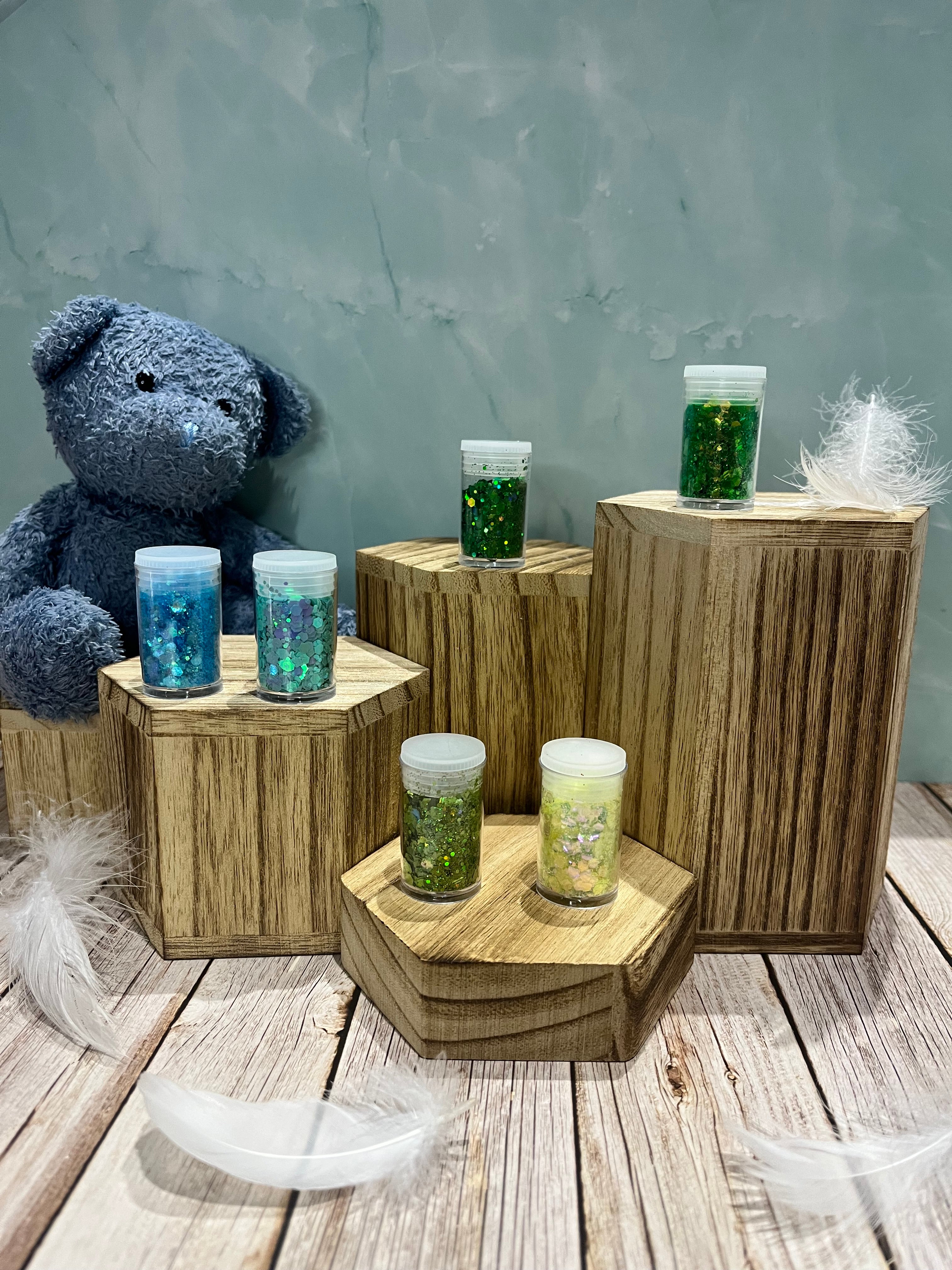 Paillettes épaisses – pochon de 6 flacons