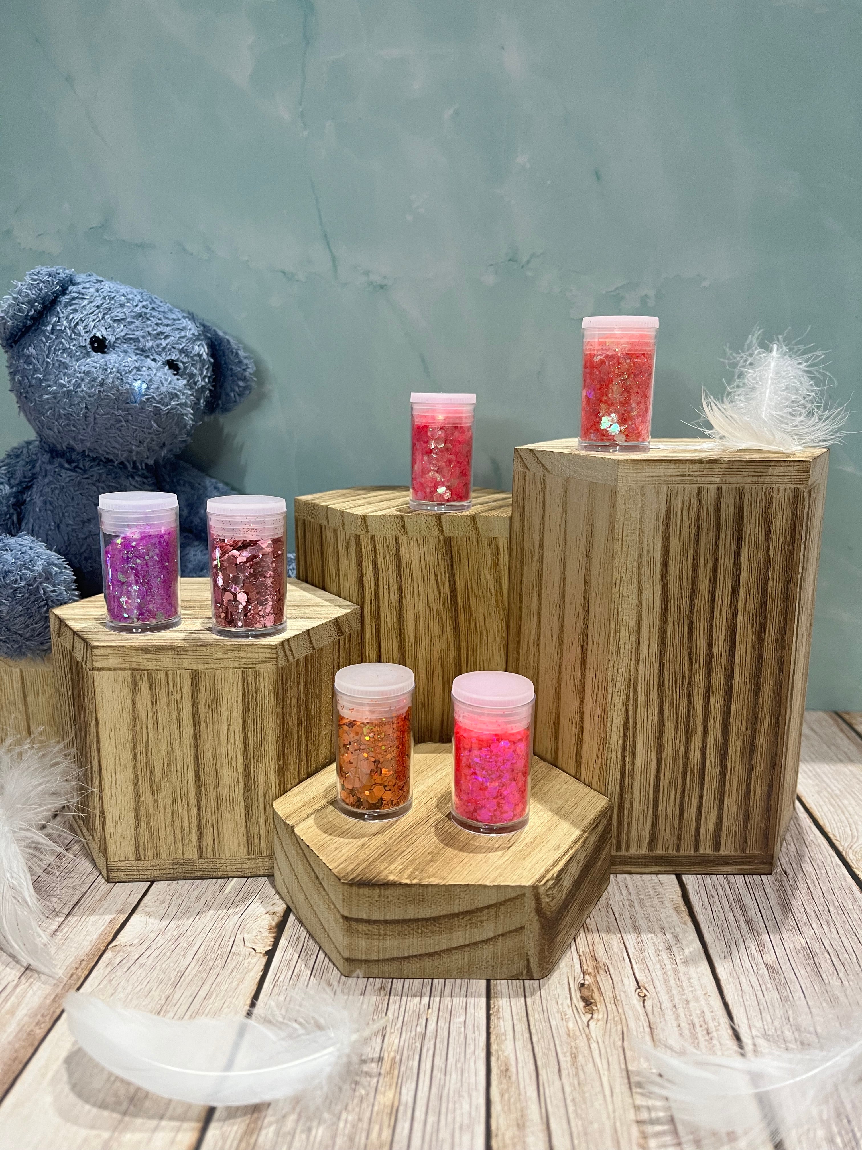 Paillettes épaisses – pochon de 6 flacons