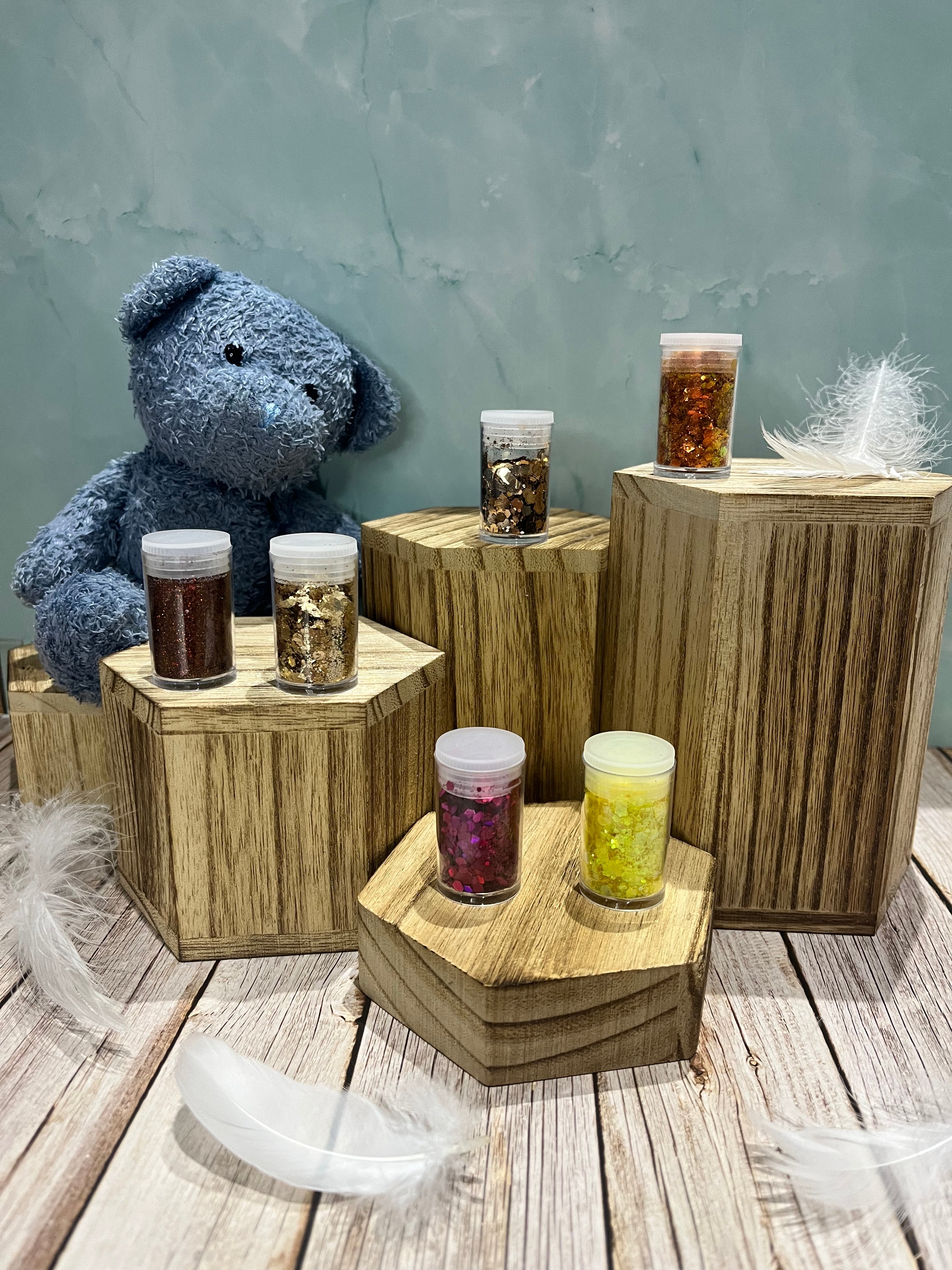 Paillettes épaisses – pochon de 6 flacons