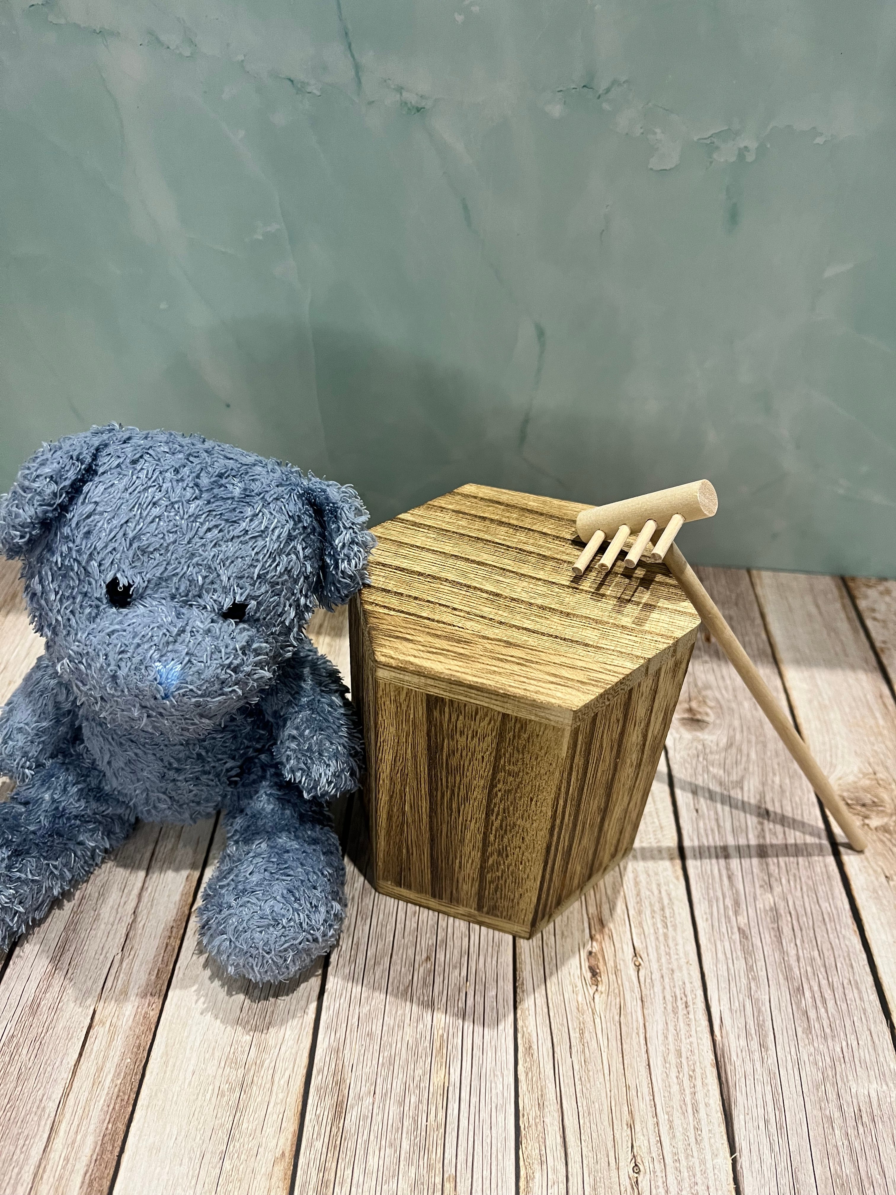 Mini râteau en bambou – Accessoire sensoriel pour bar à créa